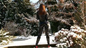 Laex catsuit Miss Hybrid in the snow
