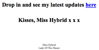 Miss Hybrid free summer newsletter.